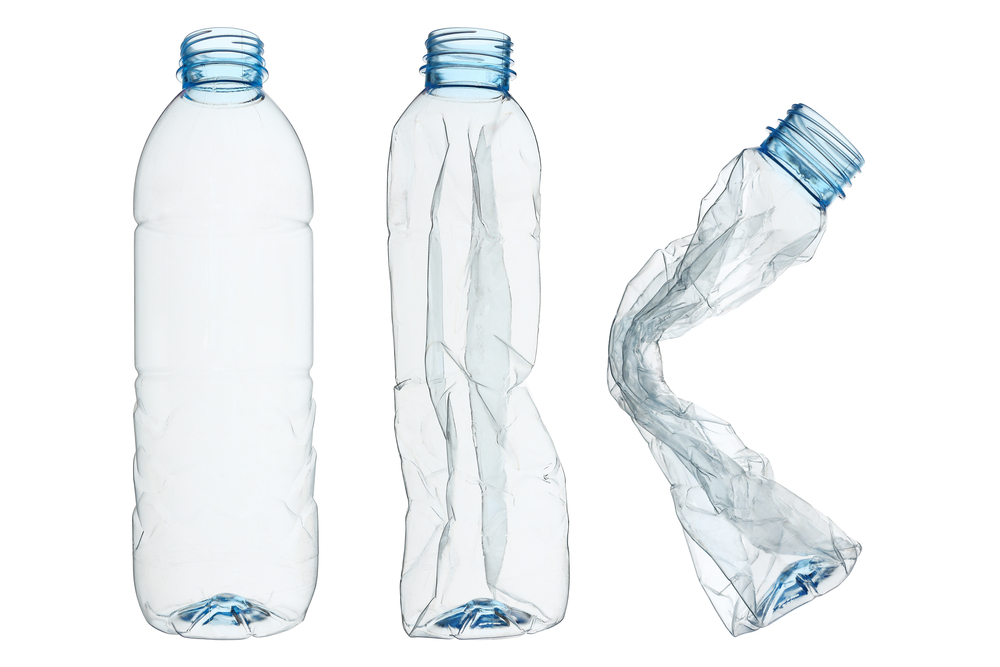 Set,Of,Recycled,Plastic,Bottles,Isolated,On,White.
